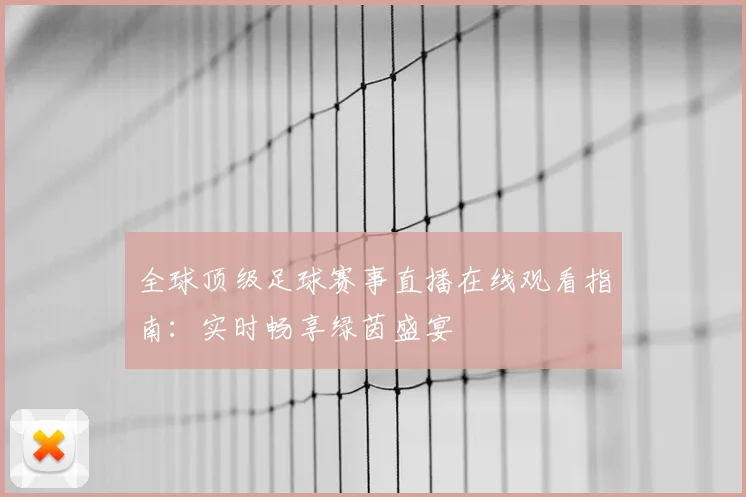 全球顶级足球赛事直播在线观看指南:实时畅享绿茵盛宴